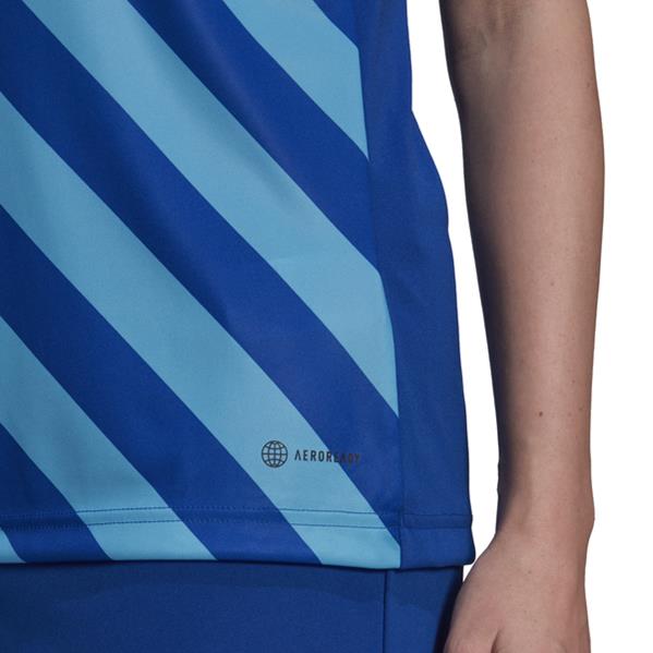 adidas Entrada 22 GFX Womens Royal Blue/Sky Rush Football Shirt